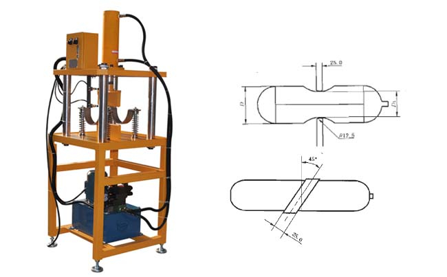 灭火器压扁试验机