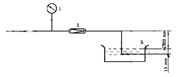 减压阀气体检漏试验系统示意图 减压阀气体检漏试验系统示意图