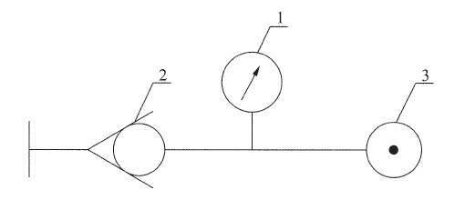 汽车真空单向阀耐压强度试验装置原理图