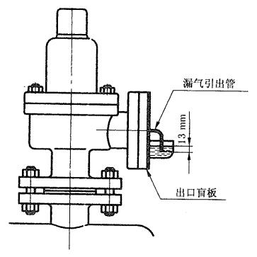 安全阀气密性试验布置示意图