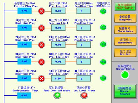 地面安全阀控制系统用触控系统