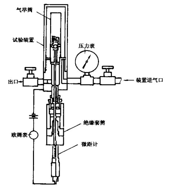 典型的探针测距试验装置
