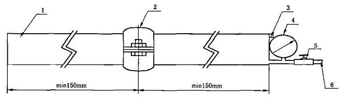 沟槽式管接头强度密封试验装置图