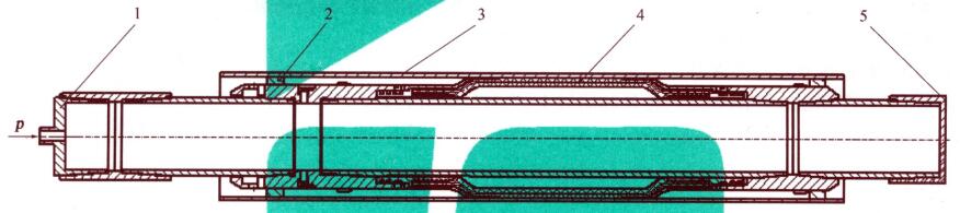 胶筒爆破压力试验示意图