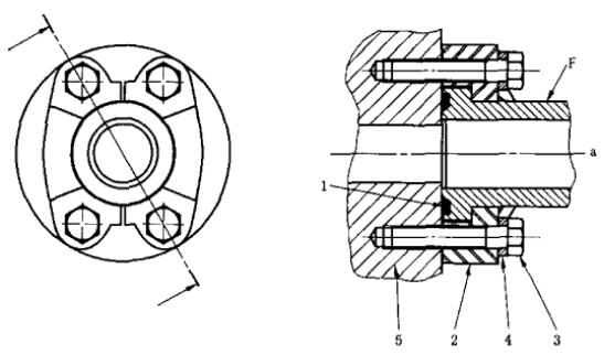 图 4 用于测试法兰管接头的 4 型试验组件