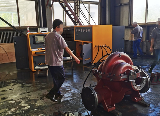 多工位自动控制水压试验系统客户现场实拍