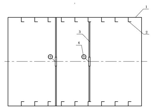 图 2 圆柱壳变形测量示意图