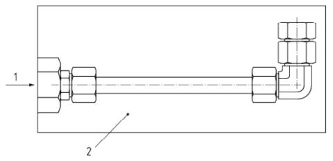 图 1 耐压试验和爆破试验的典型试验装置 图 1 耐压试验和爆破试验的典型试验装置