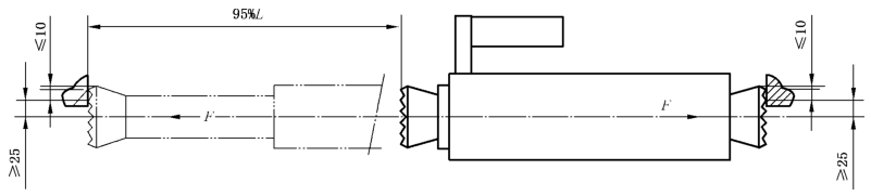 图 4 撑顶器抗偏心力性能试验示意图