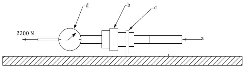 图 2 施加轴向力的试验装置示意图