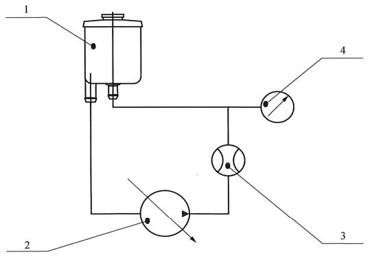 图 1 油罐最大允许通过流量试验回路示意图