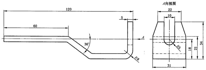 图4专用铁钩示意图