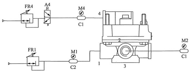 图 2 继动阀耐久性试验原理图
