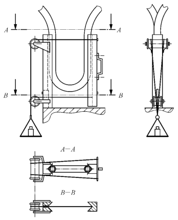 图 2 滑轮和砝码试验装置 图 2 滑轮和砝码试验装置