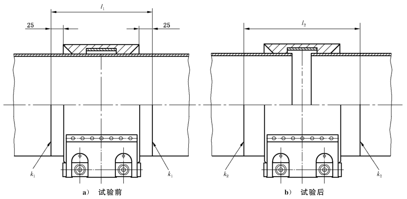 图 1 接头轴向位移试验示意图 图 1 接头轴向位移试验示意图