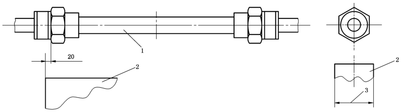 图 1 试件布置（软管组件）示意图