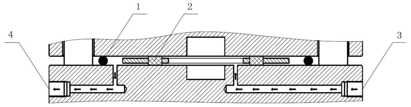 图 2 试验法兰装置示意图