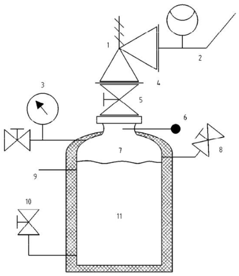 图 1 低温安全阀在低温条件下的测试装置